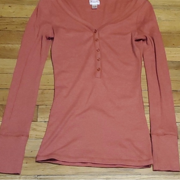 Rust y2k Mossimo Henley - Picture 2 of 3